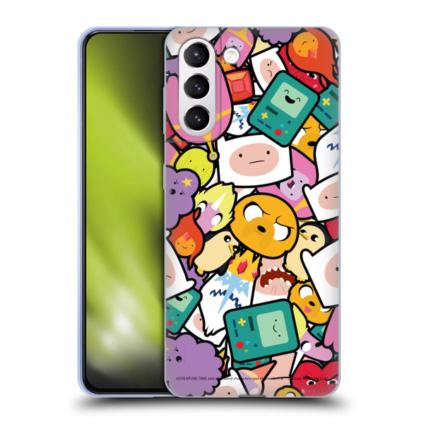 Adventure Time Graphics Pattern Soft Gel Case for Samsung Galaxy S21+ 5G