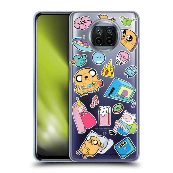 Adventure Time Graphics Icons Soft Gel Case for Xiaomi Mi 10T Lite 5G