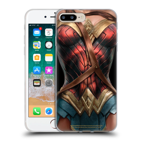 Wonder Woman Movie Character Art Costume Soft Gel Case for Apple iPhone 7 Plus / iPhone 8 Plus