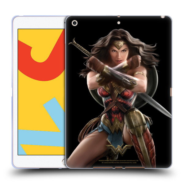 Wonder Woman Movie Character Art Bracelets Of Submission Soft Gel Case for Apple iPad 10.2 2019/2020/2021