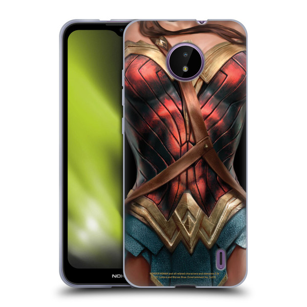 Wonder Woman Movie Character Art Costume Soft Gel Case for Nokia C10 / C20