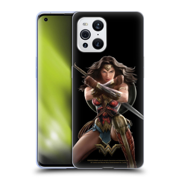 Wonder Woman Movie Character Art Bracelets Of Submission Soft Gel Case for OPPO Find X3 / Pro