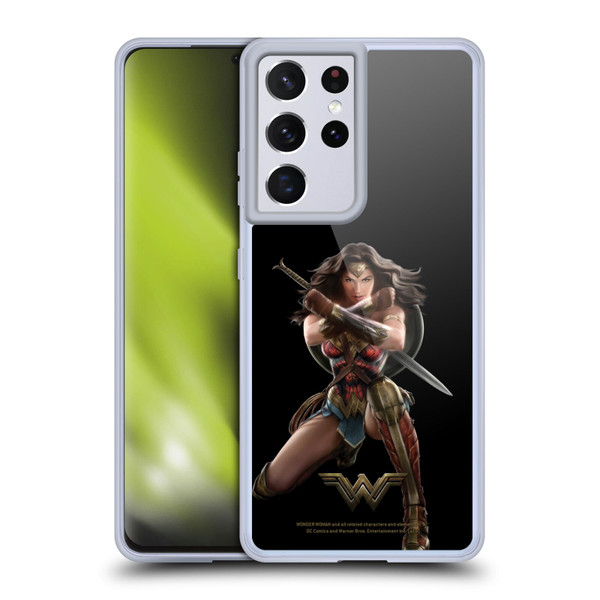 Wonder Woman Movie Character Art Bracelets Of Submission Soft Gel Case for Samsung Galaxy S21 Ultra 5G