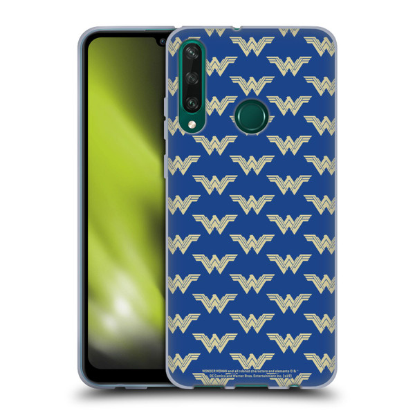 Wonder Woman Movie Logos Pattern Soft Gel Case for Huawei Y6p