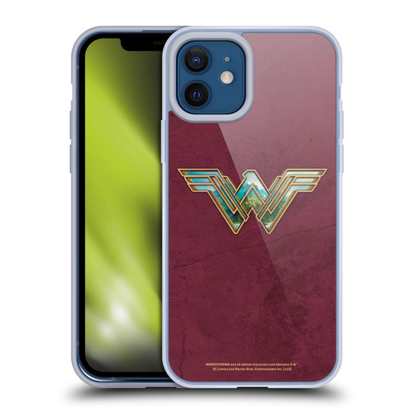 Wonder Woman Movie Logos Themiscyra Soft Gel Case for Apple iPhone 12 / iPhone 12 Pro