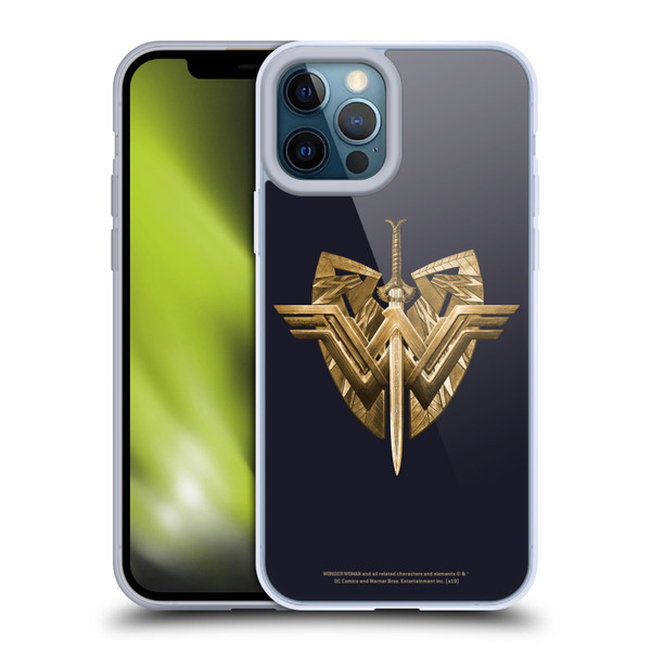 Wonder Woman Movie Logos Sword And Shield Soft Gel Case for Apple iPhone 12 Pro Max