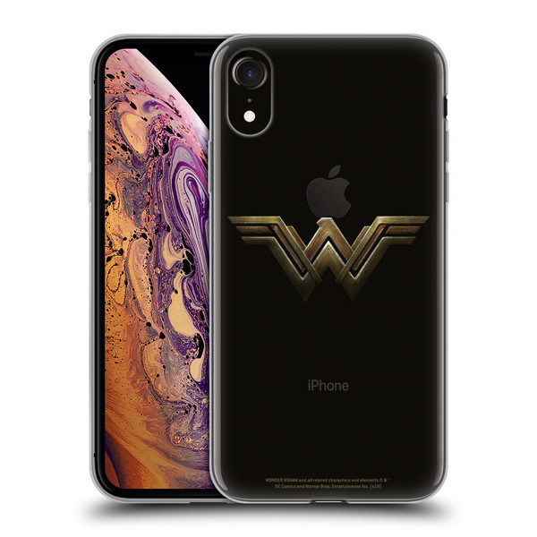 Wonder Woman Movie Logos Main Soft Gel Case for Apple iPhone XR