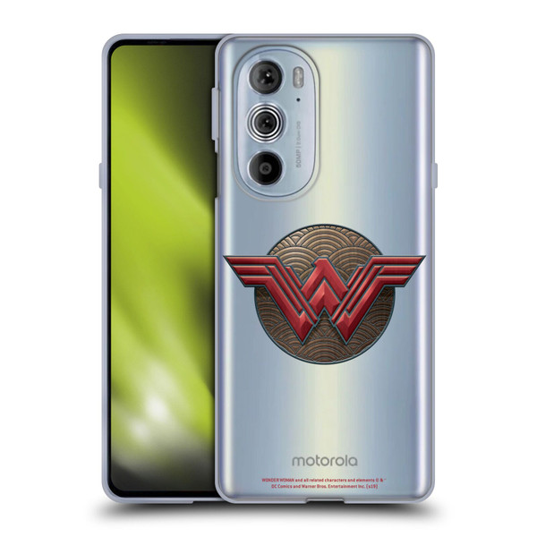 Wonder Woman Movie Logos Waves Soft Gel Case for Motorola Edge X30