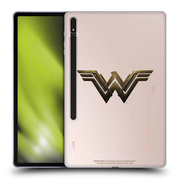 Wonder Woman Movie Logos Main Soft Gel Case for Samsung Galaxy Tab S8 Plus