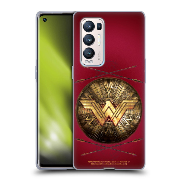 Wonder Woman Movie Logos Shield And Arrows Soft Gel Case for OPPO Find X3 Neo / Reno5 Pro+ 5G