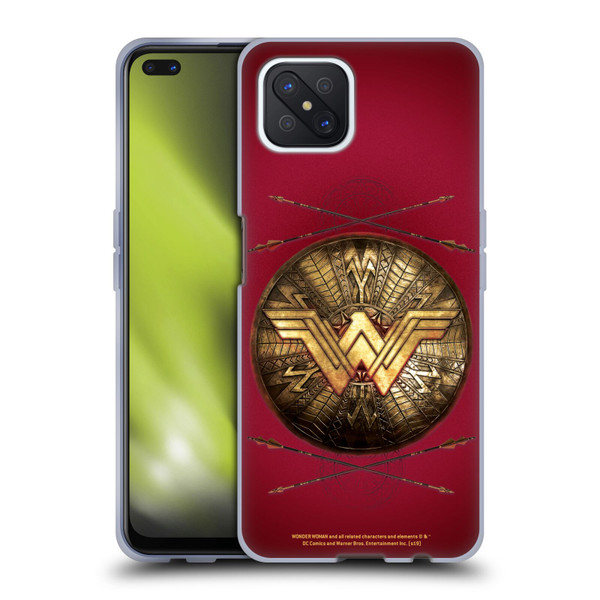 Wonder Woman Movie Logos Shield And Arrows Soft Gel Case for OPPO Reno4 Z 5G