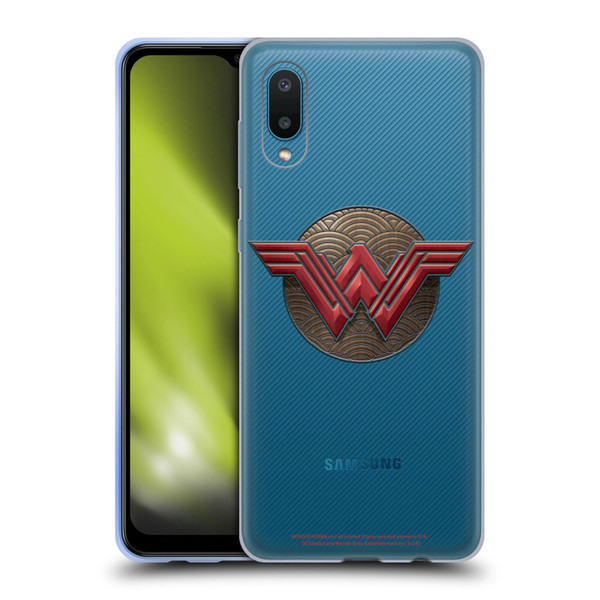 Wonder Woman Movie Logos Waves Soft Gel Case for Samsung Galaxy A02/M02 (2021)