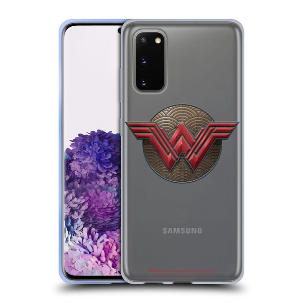 Wonder Woman Movie Logos Waves Soft Gel Case for Samsung Galaxy S20 / S20 5G