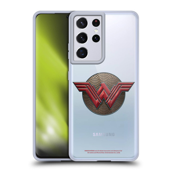 Wonder Woman Movie Logos Waves Soft Gel Case for Samsung Galaxy S21 Ultra 5G