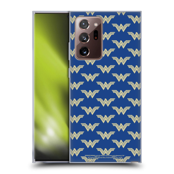 Wonder Woman Movie Logos Pattern Soft Gel Case for Samsung Galaxy Note20 Ultra / 5G