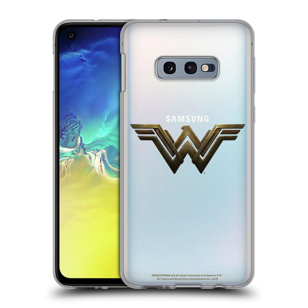 Wonder Woman Movie Logos Main Soft Gel Case for Samsung Galaxy S10e