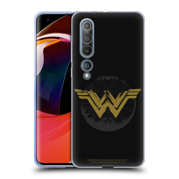 Wonder Woman Movie Logos Distressed Look Soft Gel Case for Xiaomi Mi 10 5G / Mi 10 Pro 5G