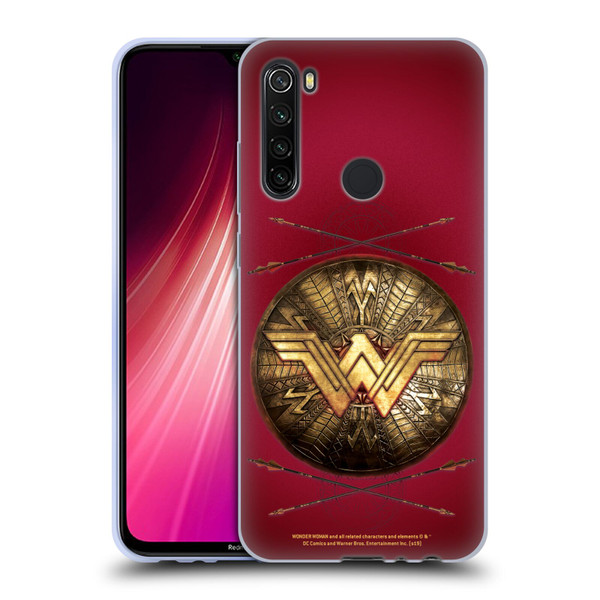 Wonder Woman Movie Logos Shield And Arrows Soft Gel Case for Xiaomi Redmi Note 8T