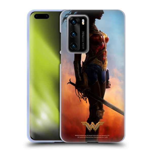 Wonder Woman Movie Posters Godkiller Sword Soft Gel Case for Huawei P40 5G