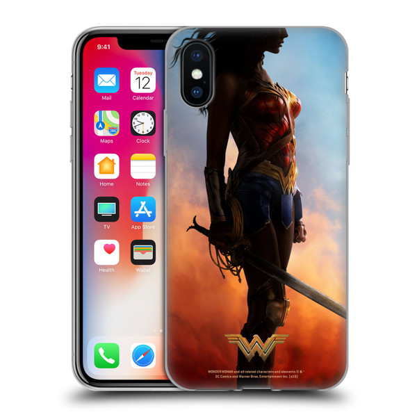 Wonder Woman Movie Posters Godkiller Sword Soft Gel Case for Apple iPhone X / iPhone XS