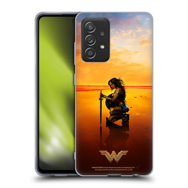 Wonder Woman Movie Posters Sword And Shield Soft Gel Case for Samsung Galaxy A52 / A52s / 5G (2021)