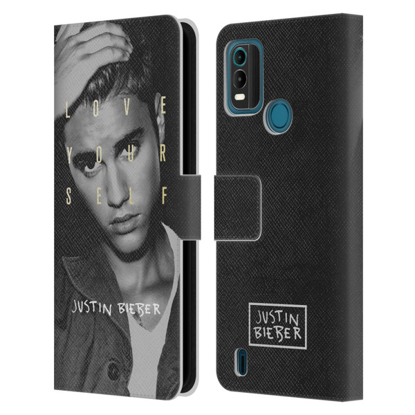 Justin Bieber Purpose B&w Love Yourself Leather Book Wallet Case Cover For Nokia G11 Plus