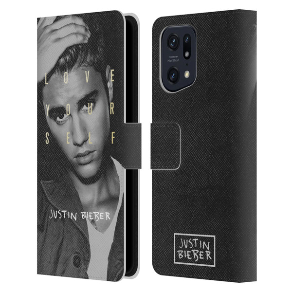 Justin Bieber Purpose B&w Love Yourself Leather Book Wallet Case Cover For OPPO Find X5