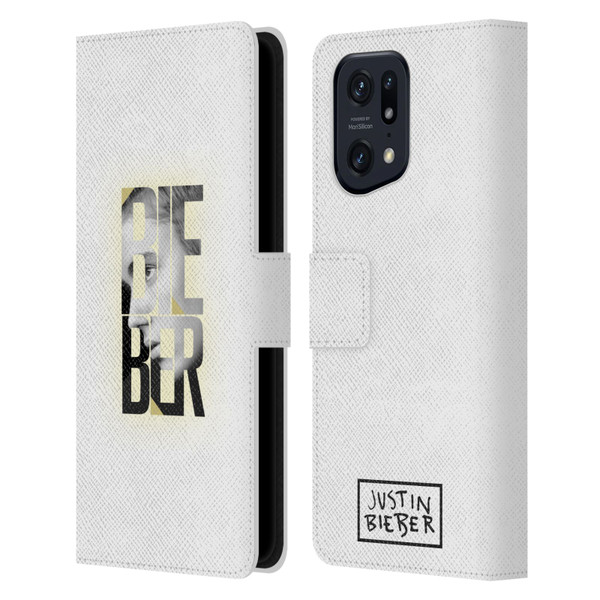 Justin Bieber Purpose B&w Mirror Calendar Text Leather Book Wallet Case Cover For OPPO Find X5 Pro