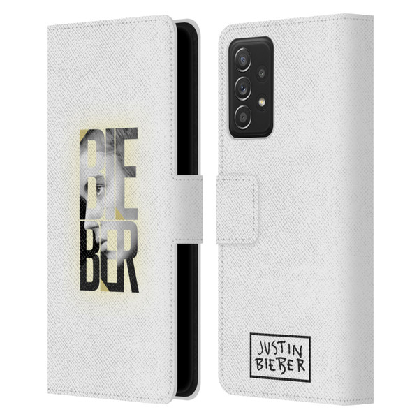 Justin Bieber Purpose B&w Mirror Calendar Text Leather Book Wallet Case Cover For Samsung Galaxy A53 5G (2022)