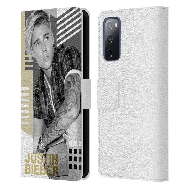 Justin Bieber Purpose B&w Calendar Geometric Collage Leather Book Wallet Case Cover For Samsung Galaxy S20 FE / 5G