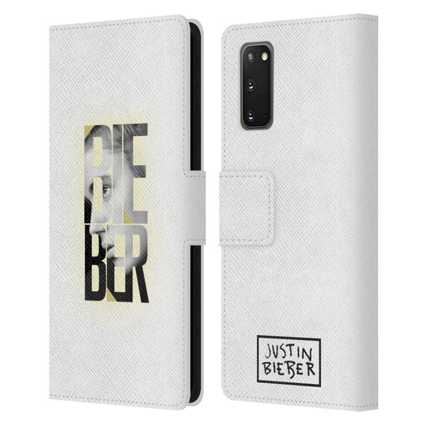 Justin Bieber Purpose B&w Mirror Calendar Text Leather Book Wallet Case Cover For Samsung Galaxy S20 / S20 5G