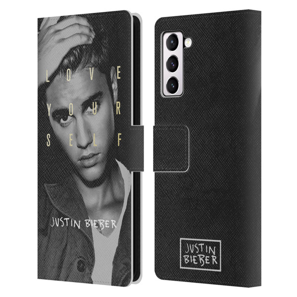 Justin Bieber Purpose B&w Love Yourself Leather Book Wallet Case Cover For Samsung Galaxy S21+ 5G