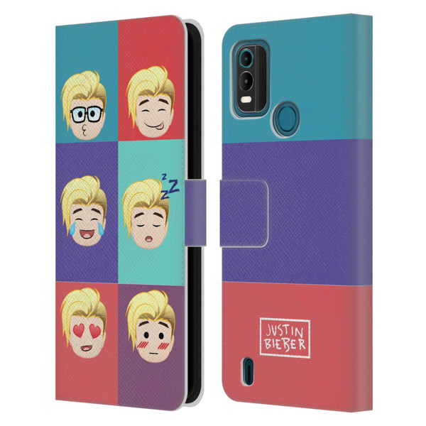 Justin Bieber Justmojis Cute Faces Leather Book Wallet Case Cover For Nokia G11 Plus