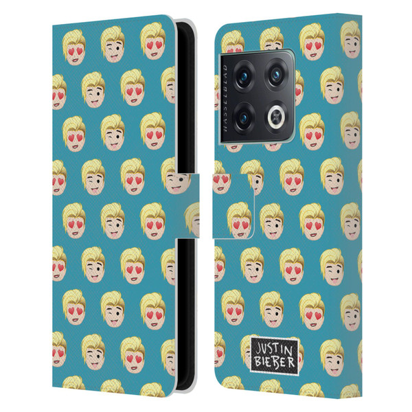 Justin Bieber Justmojis Patterns Leather Book Wallet Case Cover For OnePlus 10 Pro
