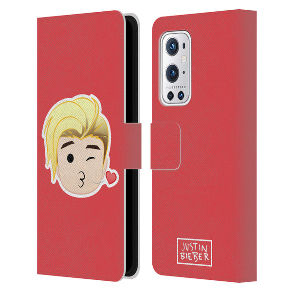 Justin Bieber Justmojis Kiss Leather Book Wallet Case Cover For OnePlus 9 Pro