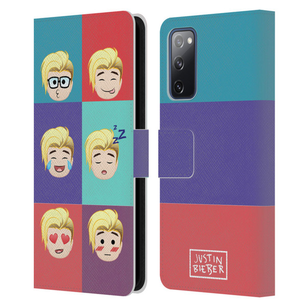 Justin Bieber Justmojis Cute Faces Leather Book Wallet Case Cover For Samsung Galaxy S20 FE / 5G