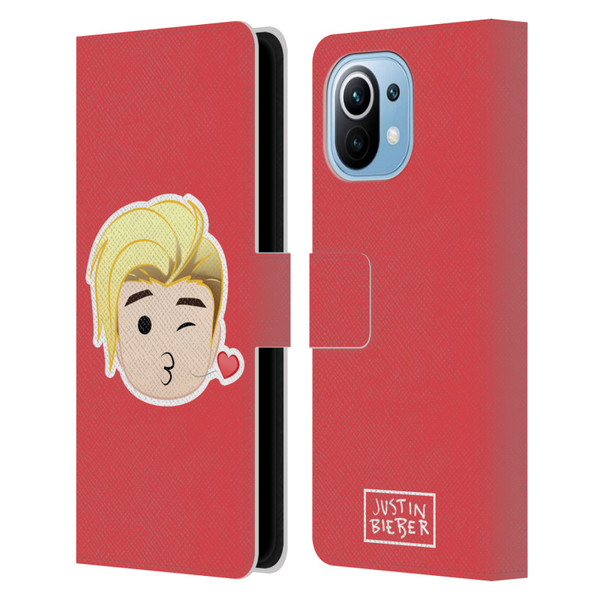 Justin Bieber Justmojis Kiss Leather Book Wallet Case Cover For Xiaomi Mi 11