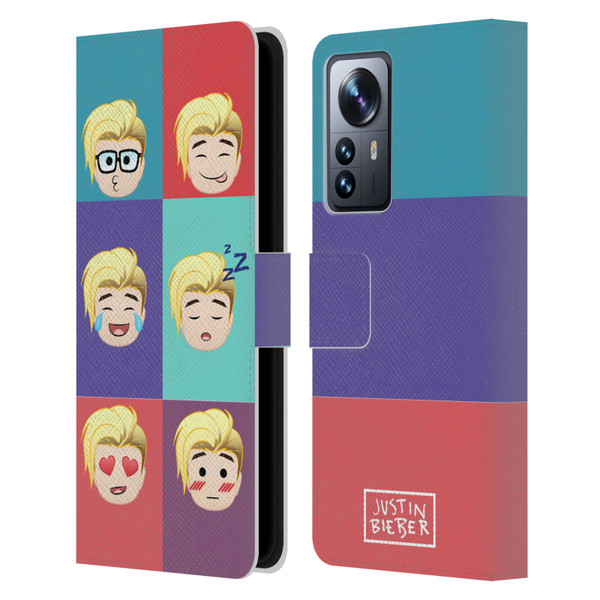 Justin Bieber Justmojis Cute Faces Leather Book Wallet Case Cover For Xiaomi 12 Pro