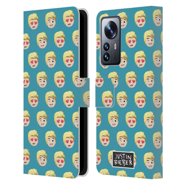 Justin Bieber Justmojis Patterns Leather Book Wallet Case Cover For Xiaomi 12 Pro