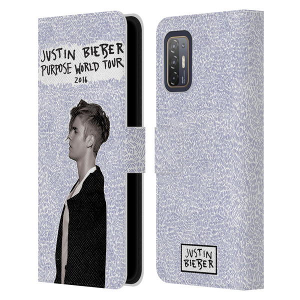 Justin Bieber Purpose World Tour 2016 Leather Book Wallet Case Cover For HTC Desire 21 Pro 5G