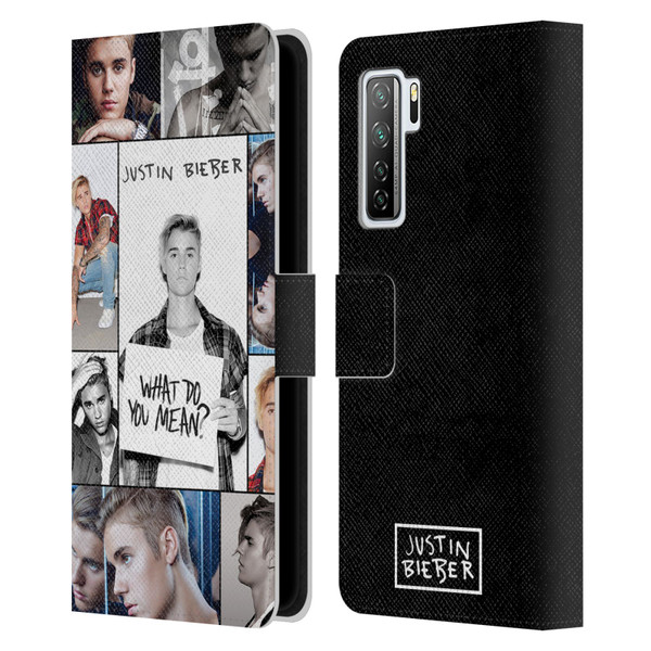 Justin Bieber Purpose Grid Poster Leather Book Wallet Case Cover For Huawei Nova 7 SE/P40 Lite 5G