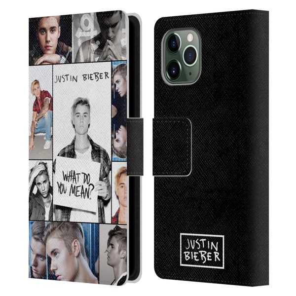Justin Bieber Purpose Grid Poster Leather Book Wallet Case Cover For Apple iPhone 11 Pro