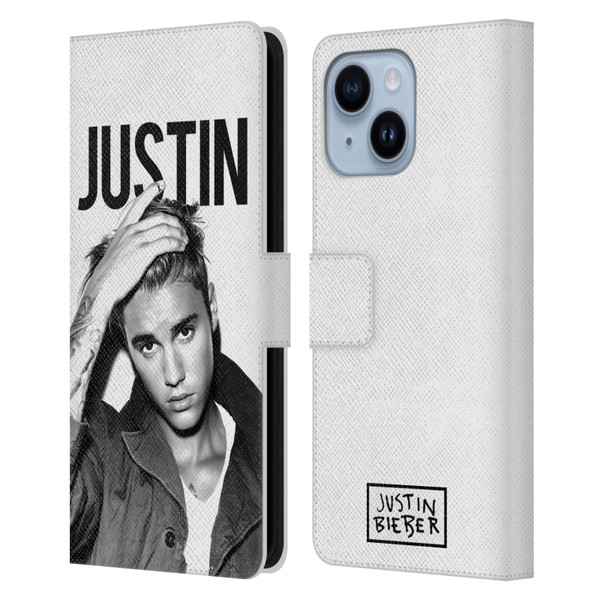 Justin Bieber Purpose Calendar Black And White Leather Book Wallet Case Cover For Apple iPhone 14 Plus