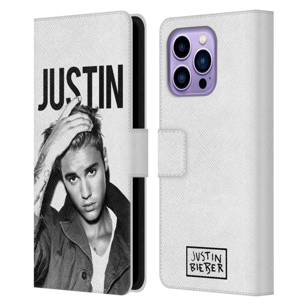 Justin Bieber Purpose Calendar Black And White Leather Book Wallet Case Cover For Apple iPhone 14 Pro Max
