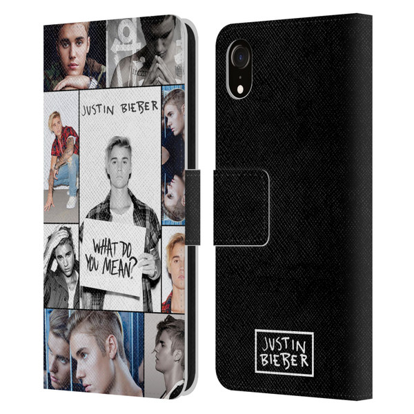 Justin Bieber Purpose Grid Poster Leather Book Wallet Case Cover For Apple iPhone XR