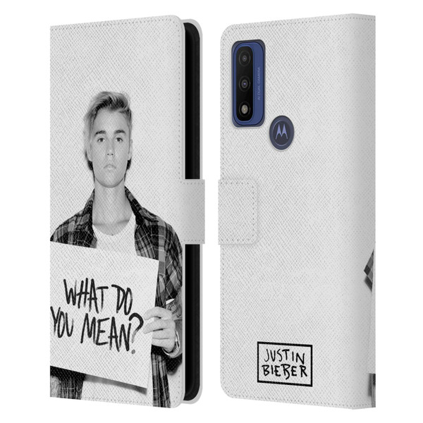 Justin Bieber Purpose What Do You Mean Photo Leather Book Wallet Case Cover For Motorola G Pure