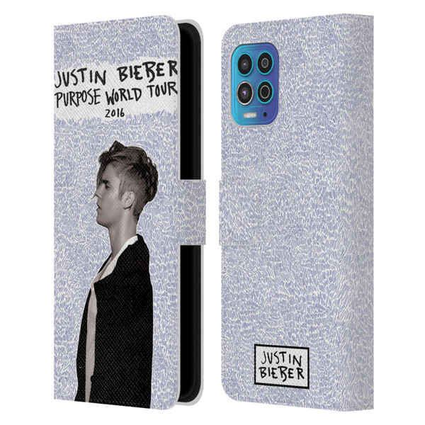 Justin Bieber Purpose World Tour 2016 Leather Book Wallet Case Cover For Motorola Moto G100