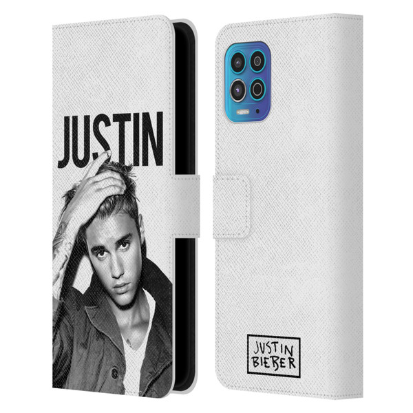 Justin Bieber Purpose Calendar Black And White Leather Book Wallet Case Cover For Motorola Moto G100