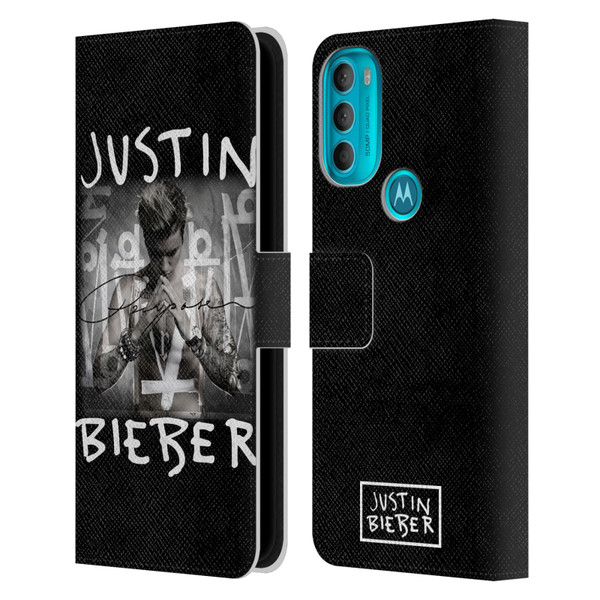 Justin Bieber Purpose Album Cover Leather Book Wallet Case Cover For Motorola Moto G71 5G