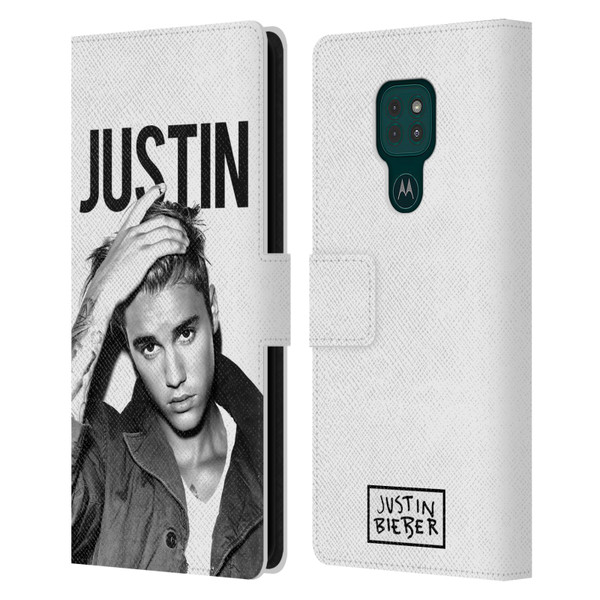 Justin Bieber Purpose Calendar Black And White Leather Book Wallet Case Cover For Motorola Moto G9 Play
